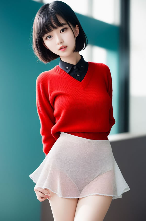 AI生成漂亮的女孩居家风唯美又诱惑